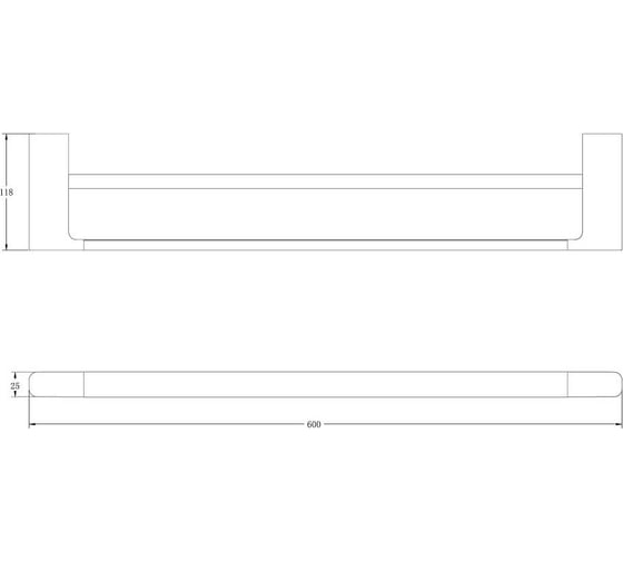 Изображение товара Держатель для полотенец BELZ цвет: хром B90609