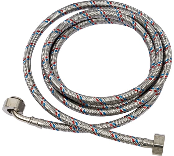 Изображение товара Заливной шланг для стиральной машины ТР-Сантехника из нержавеющей стали 2.5 м 37624