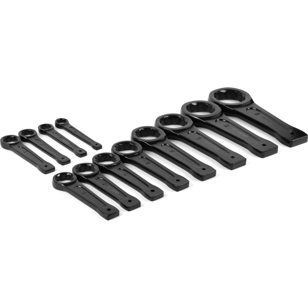 Изображение товара Набор ключей накидных ударных Sitomo 12 шт., 17-55 мм профессиональный