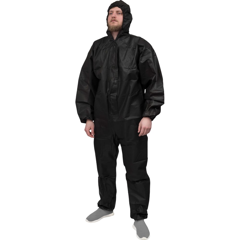 Изображение товара Многоразовый защитный комбинезон Gigant черный 3XL плотность 60 г/м2