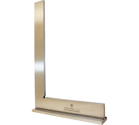 Изображение товара Угольник TLX УШ 400x265 поверочный слесарный с широким осн. кл.т.1 ZT07-B124нерж. сталь 74934