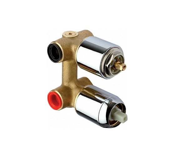 Изображение товара Внутренняя часть встраиваемого смесителя для душа MAMOLI SADLER на 2 выхода, Chrome 270300000021