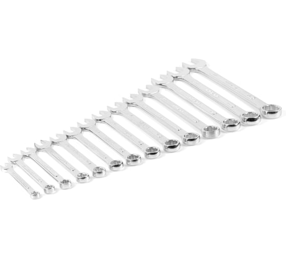 Изображение товара Набор ключей комбинированных HORTZ 14шт. (8-24) хром. HOR 1146611