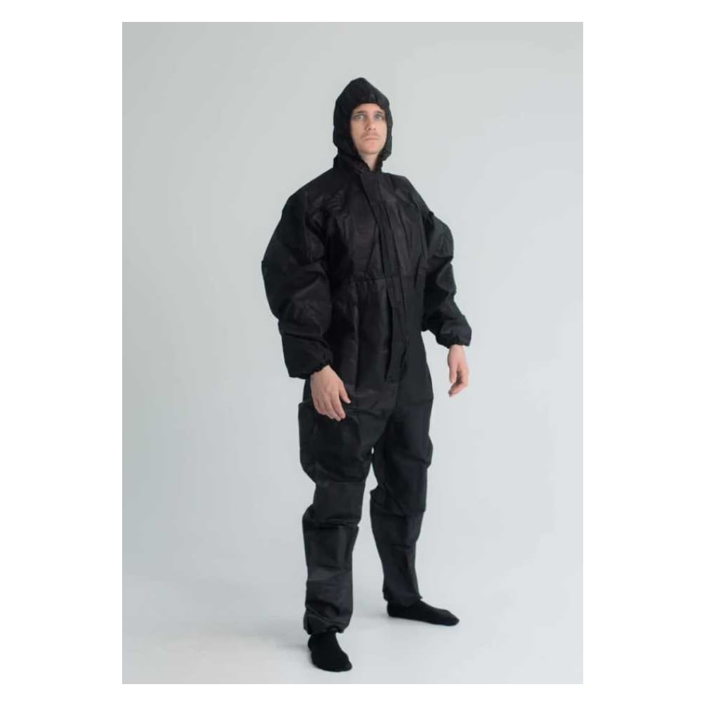 Изображение товара Многоразовый защитный комбинезон Gigant GRC-2 4XL черный из спанбонда