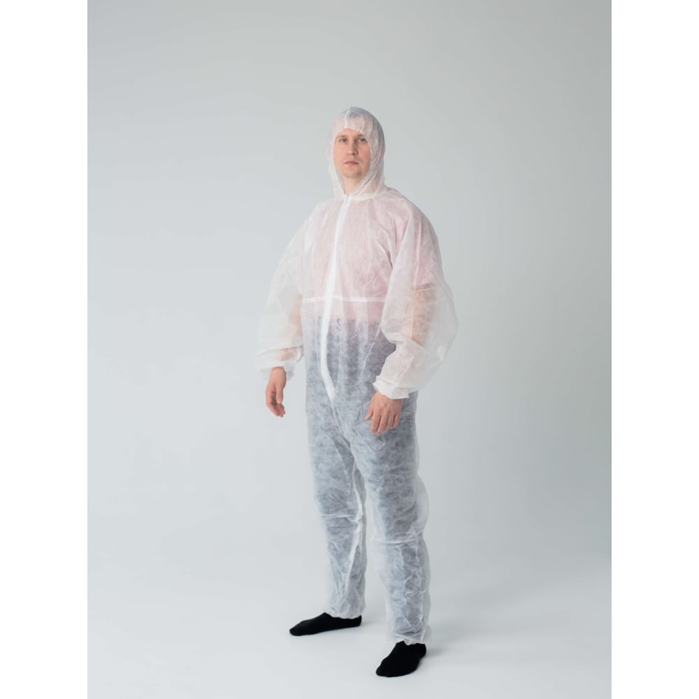 Изображение товара Защитный комбинезон плотностью 30 г/м2 4XL Gigant GPC-1 для защиты от пыли и вирусов