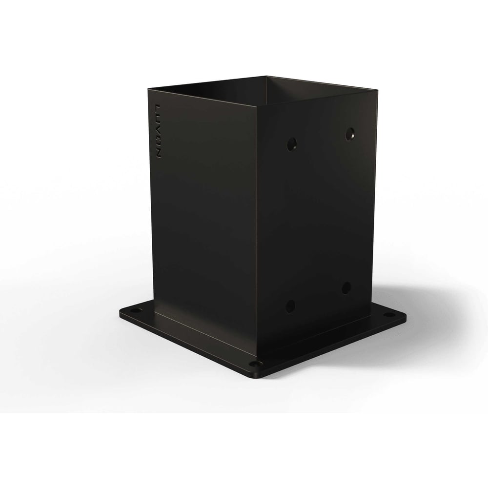 Изображение товара Опора для бруса LUVON 100х100мм усиленная черная 1 шт КС21У-01.00