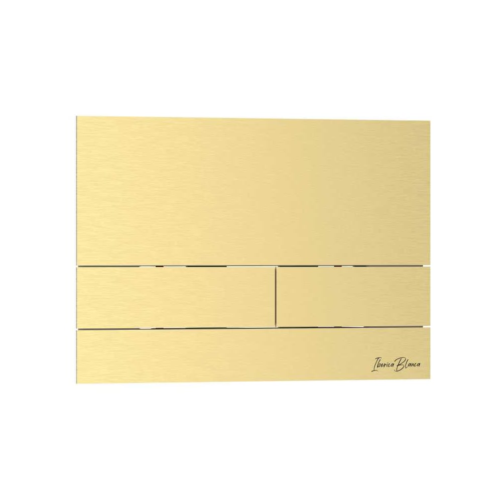 Изображение товара Клавиша смыва для инсталляции IBERICA BLANCA INOX-S 246x165 мм матовое золото