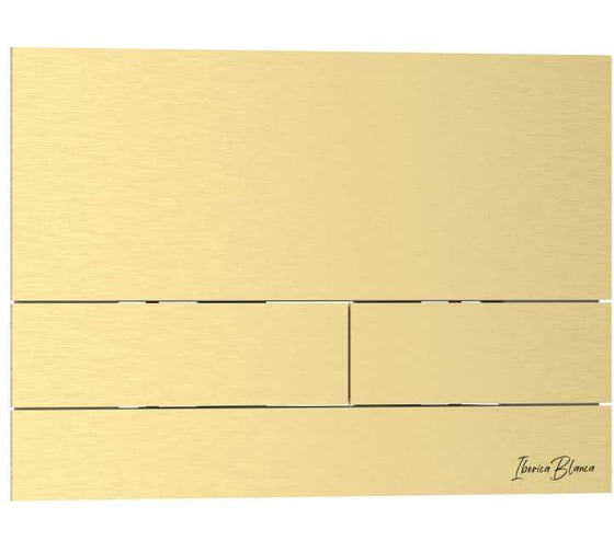 Изображение товара Клавиша смыва IBERICA BLANCA INOX-S 246x165 мм, золото матовое, нержавеющая сталь IB.B016.03
