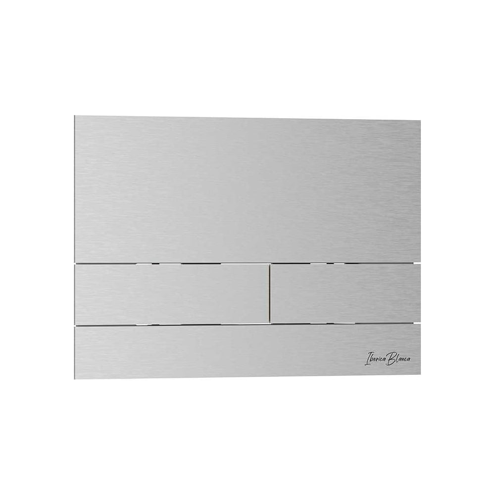 Изображение товара Кнопка смыва IBERICA BLANCA INOX-S нержавеющая сталь матовый хром 170х250 мм