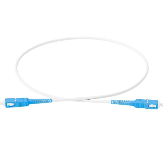 Изображение товара Патч-корд оптический ONTEK симплексный, SC-SC, UPC, 0.5 м., 657A1, LSZH, белый ONTEK.PCO-0.5-PC.SM.UPS.SS.657A1