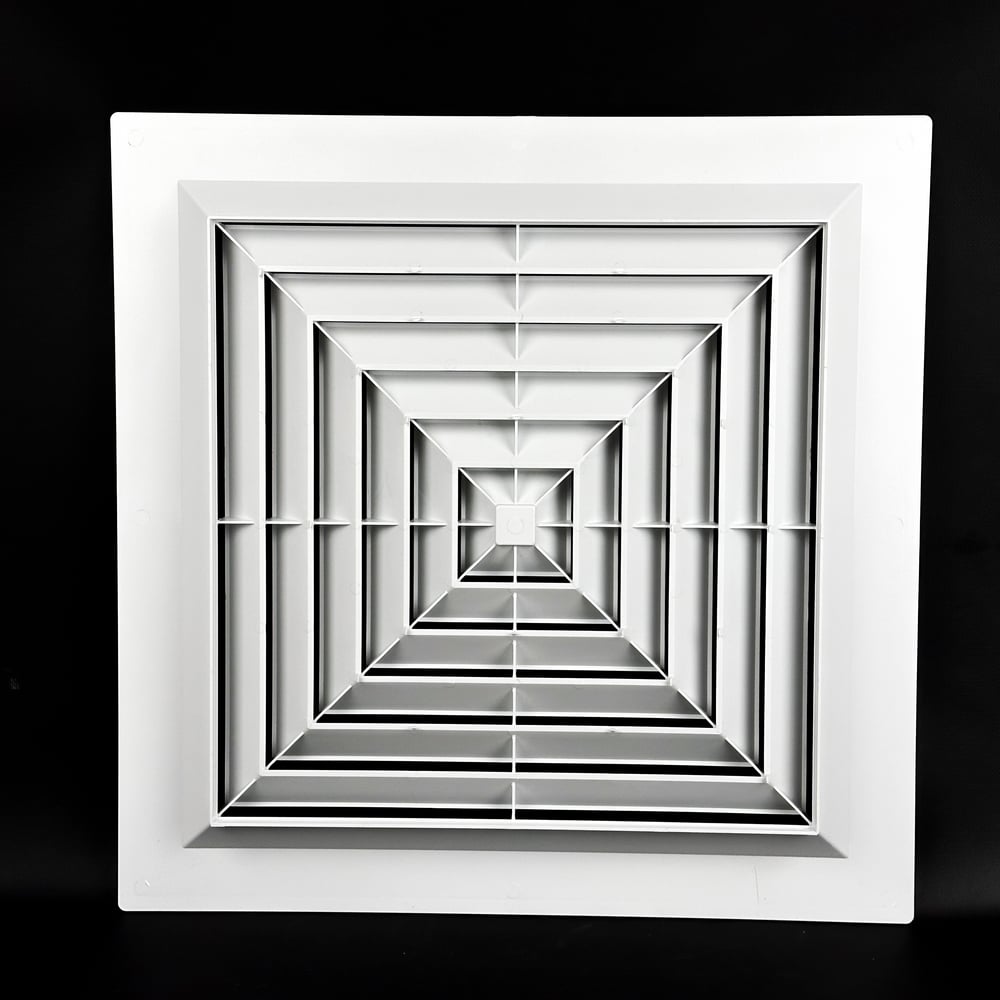 Изображение товара Пластиковая потолочная решетка KRAFTAIR диффузорного типа 600х600 2 шт