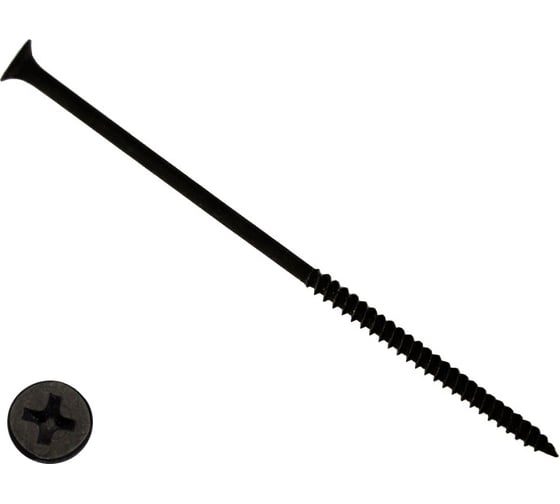 Изображение товара Саморез КРЕП-КОМП черный, универсал. 4,8х127, 1500 шт. чм127