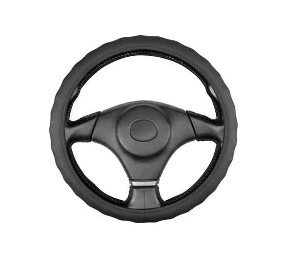 Изображение товара Оплетка кожаная SKYWAY с перфорацией XL (41-43 см) Base Gorilla-3 Черная S01102556