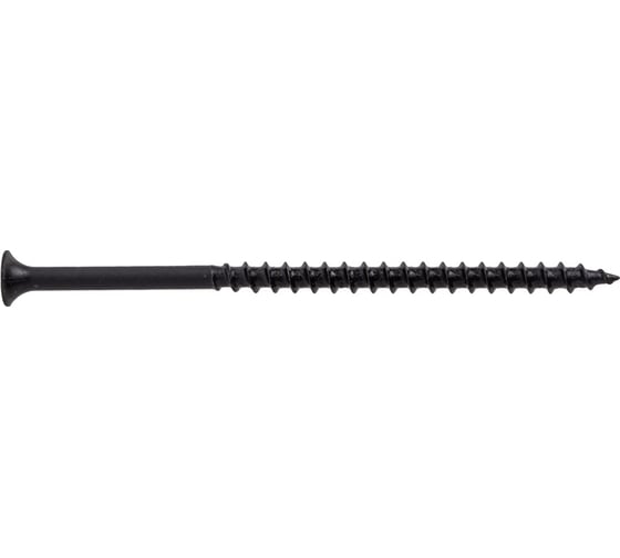Изображение товара Саморез по дереву КРЕП-КОМП черный, усиленный, 4,8x102, 1 кг чд102тф