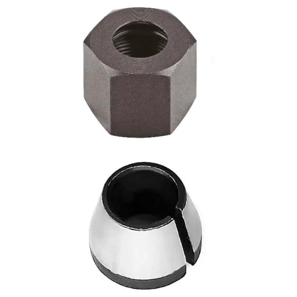 Изображение товара Комплект Sinica цанга 8мм и гайка под цангу 8мм 100179