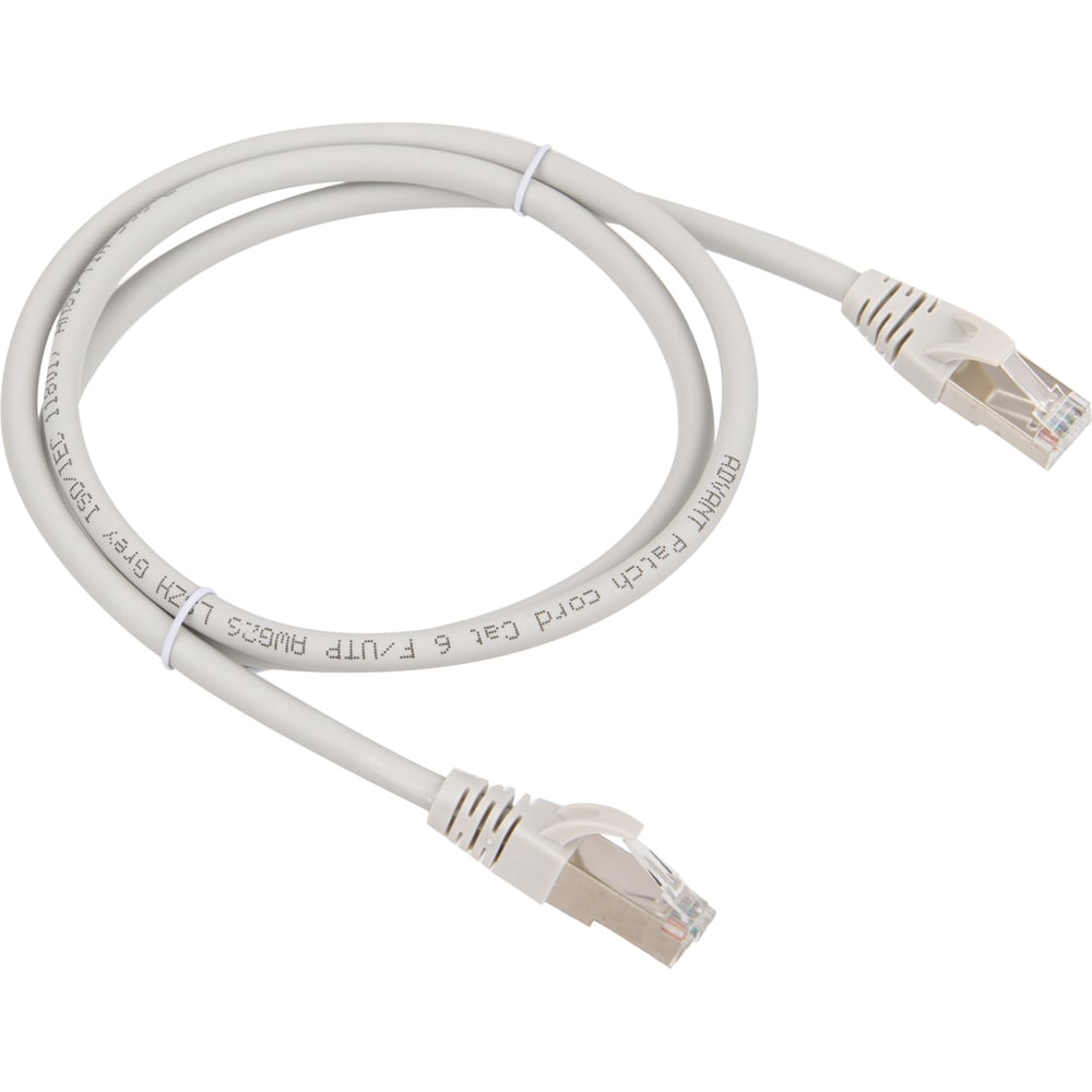 Изображение товара Патч-корд Ethernet CAT6 1м Advant RJ-45 FTP LSZH серый