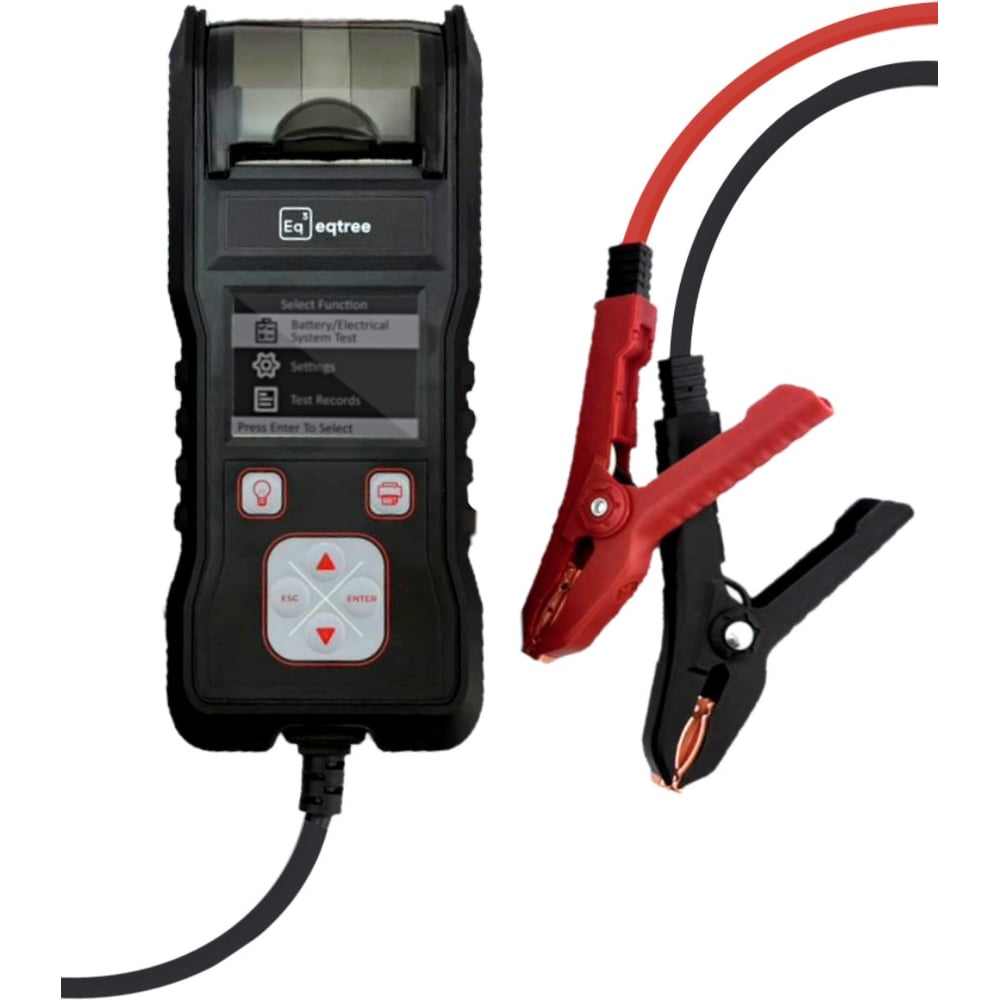 Изображение товара Тестер аккумуляторов eqtree BT-DP2000 12/24В с принтером и цифровым индикатором