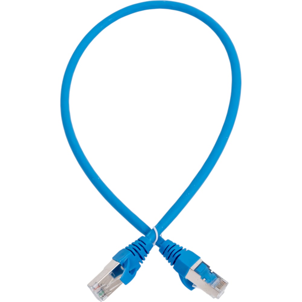 Изображение товара Патч-корд Advant Ethernet CAT6a 0.5 м S/FTP синий RJ-45