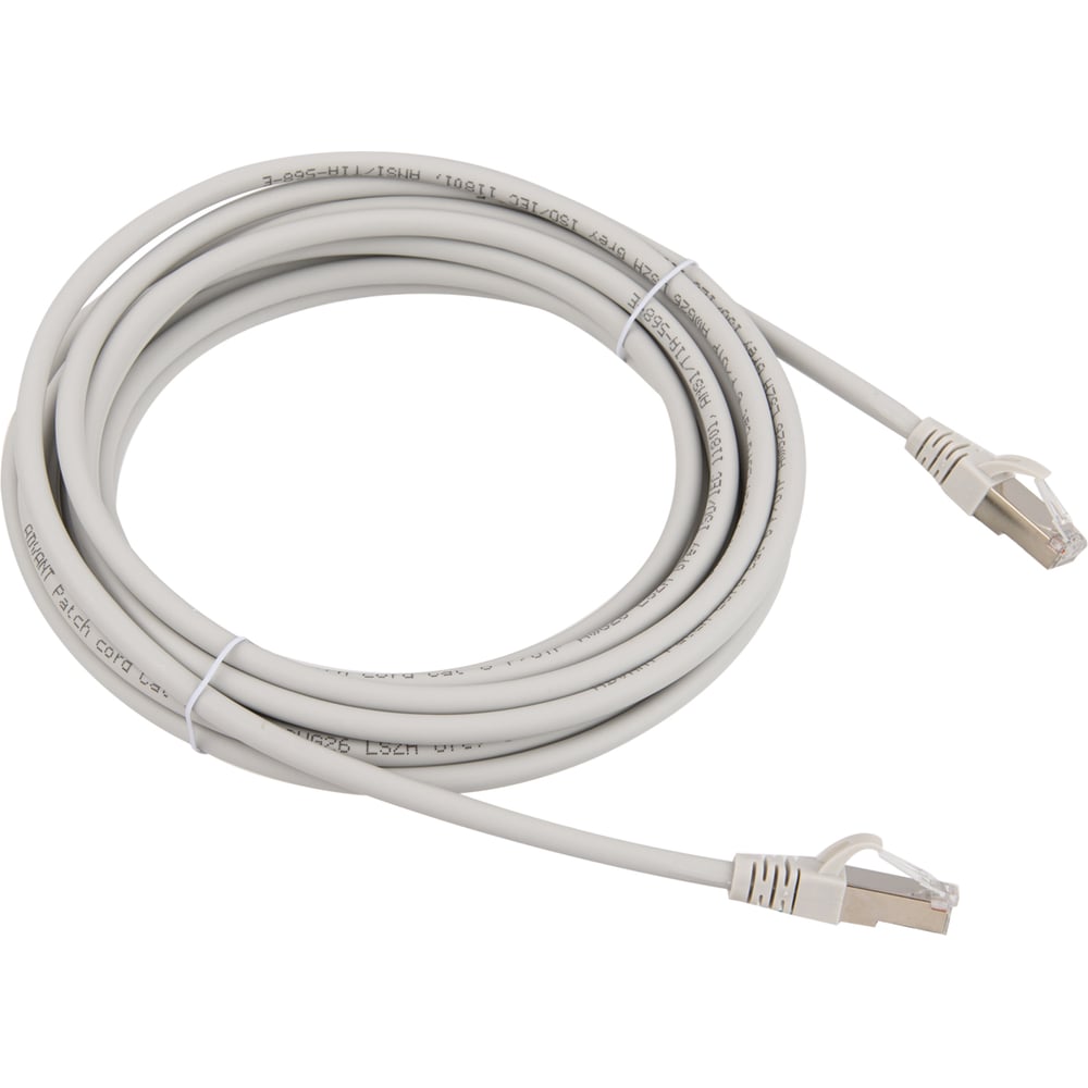 Изображение товара Патч-корд Advant Ethernet CAT6 5 м серый RJ-45 FTP LSZH