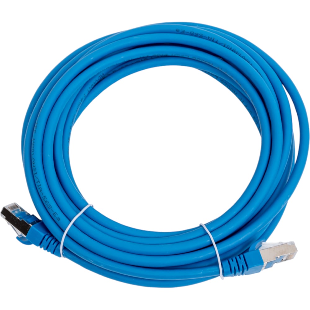 Патч-корд Advant Ethernet CAT6a, 2xRJ45, S/FTP, 4 пары (AWG26), оболочка LSZH, длина 5 м, цвет: синий ADV6a-SPC05-LB