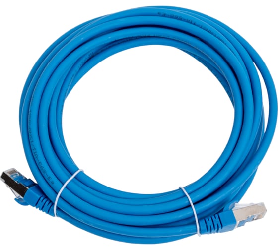 Изображение товара Патч-корд Advant Ethernet CAT6a, 2xRJ45, S/FTP, 4 пары (AWG26), оболочка LSZH, длина 5 м, цвет: синий ADV6a-SPC05-LB