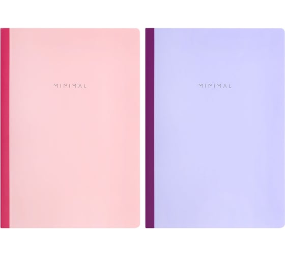 Изображение товара Бизнес-тетрадь BRAUBERG А4, 96листов, на сшивке с корешком, клетка, обложка картон, Minimal Pastel, 405282