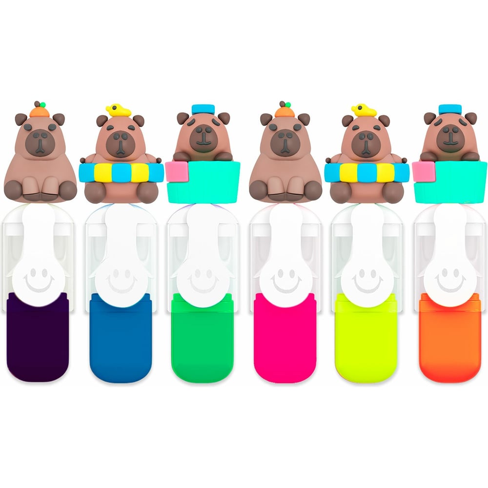 Изображение товара Набор текстовыделителей ОФИСМАГ FUNSTER 6 цветов неон