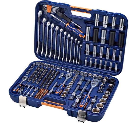 Изображение товара Набор инструмента 1/2" 1/4" 3/8" 6-гранный 218пр. в кейсе LIGE LG-S1218