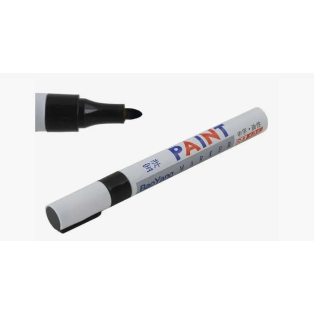 Изображение товара Маркер по металлу Инсвартех черный 12 шт Водостойкий Быстросохнущий