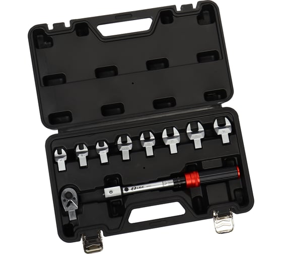 Изображение товара Ключ динамометрический LIGE 10 пр., 9х12 мм, 1/4 с набором рожковых насадок 7,8,9,10,11,12,13,14 мм, 5- LG-S7910 281810