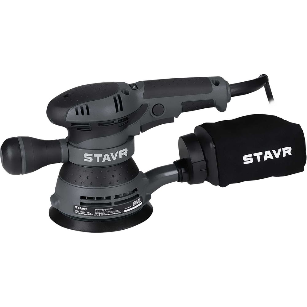 Изображение товара Эксцентриковая шлифмашина Ставр 125 мм 300 Вт регулировка SOS
