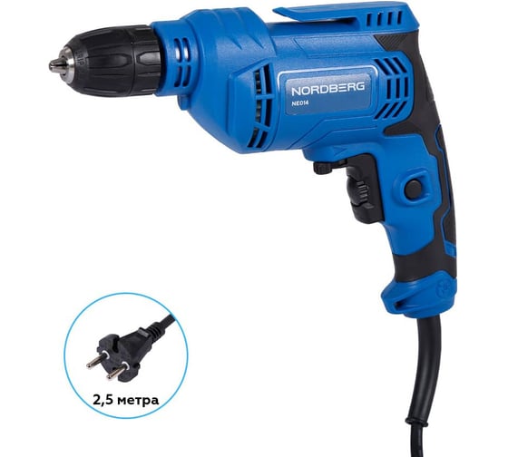 Изображение товара Дрель NORDBERG макс диам. сверла 10 мм, 450 Вт NE014