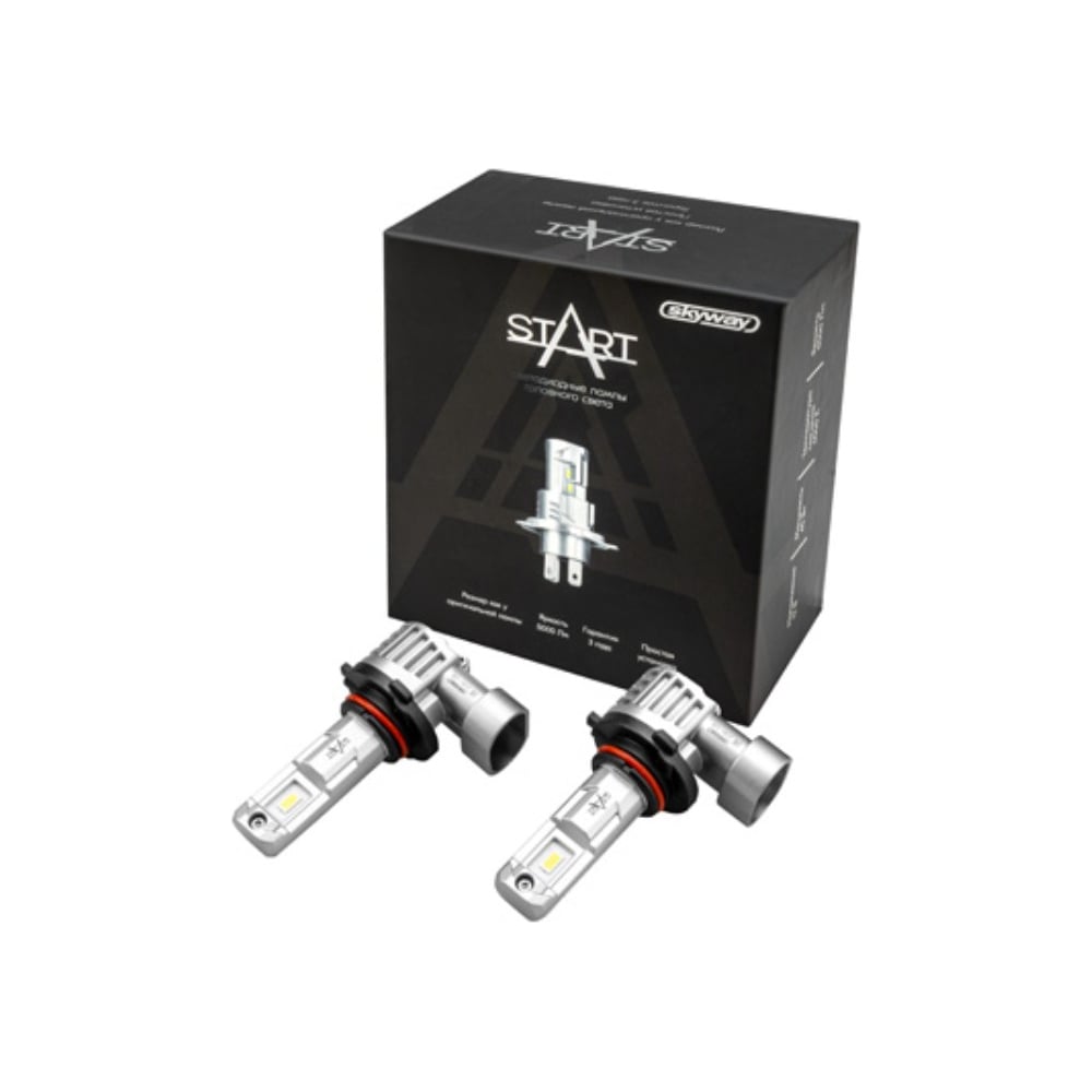 Изображение товара Автолампа SKYWAY диод HB3 9005 P20d 12V 40W 5000Лм белая