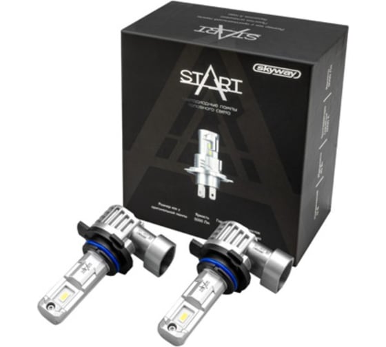 Изображение товара Автолампа SKYWAY диод HIR2 (9012) 12V 40W 5000Лм компакт START 6000К Белая коробка комп.2шт S08201630