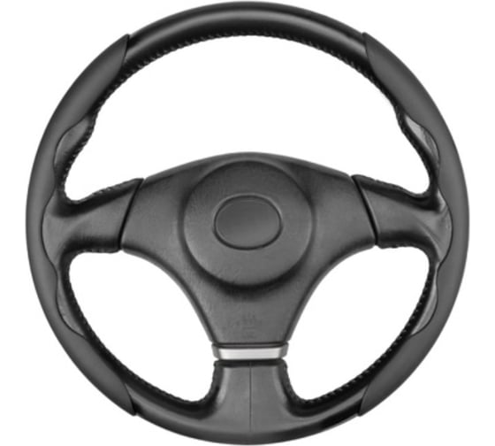 Изображение товара Накладки на руль SKYWAY экокожа Base Черные комплект 2шт. S01111001