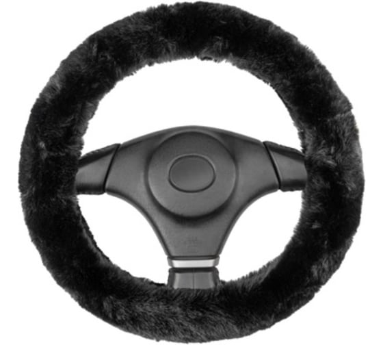Изображение товара Оплетка SKYWAY искусственный мех M (37-39 см) Arctic-9 Черная S01107043