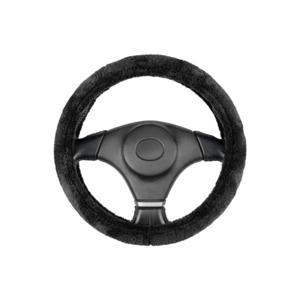 Изображение товара Оплетка SKYWAY из искусственного меха для руля S 35-37 см черная