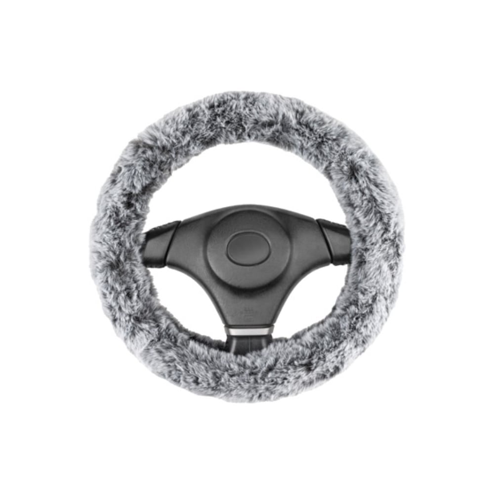 Изображение товара Оплетка SKYWAY из искусственного меха для руля размер S Arctic-8 серый