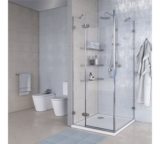 Изображение товара Душевое ограждение AQUATON Lax L квад 80х80х200, 1AX015SSXX000