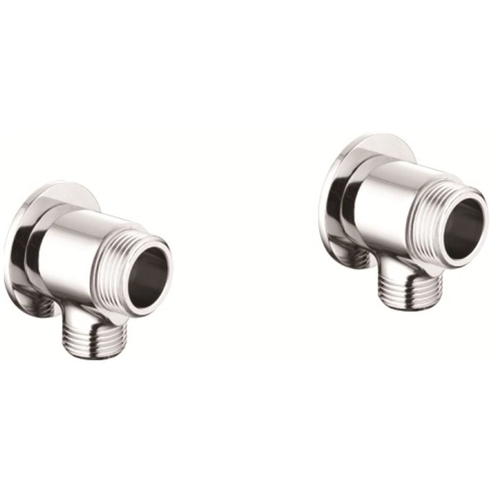 Изображение товара Подключение для шланга и смесителя Ledeme LH501 2 шт. латунь хром диаметр 1/2 дюйма