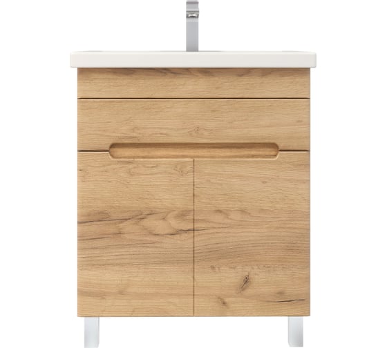 Изображение товара Тумба RUVANN с раковиной NIKA 70 + Фостер 70 в ванную напольная, Голд крафт Т.NIKA-GK.П-70НР-KIT-FOS