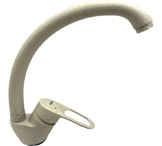 Изображение товара Кухонный смеситель ALOUTE с боковой ручкой на большой гайке, цвет бежевый гранит A3113-302