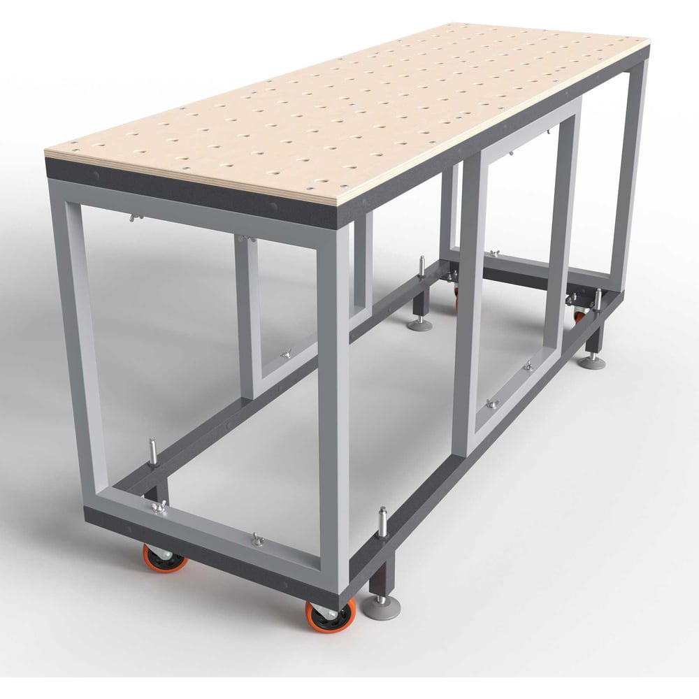 Изображение товара Стол для деревообработки LUVON 1780х620х939 бело-серый SS-1780-620-GR