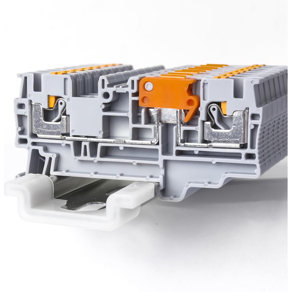 Изображение товара Клемма RYK 4 SW-V0 32A 1000V для DIN-рейки огнестойкий полиамид