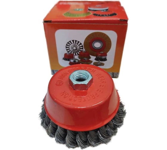 Изображение товара Щетка чашечная для УШМ (круч. пучки) ИНКО 100мм М14 (42-6-003) 00000019288