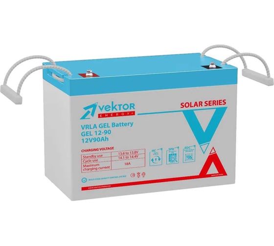 Изображение товара Аккумуляторная батарея Vektor Energy GEL 12-90 19365