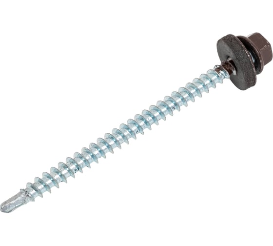 Изображение товара Саморез ADMIRAL STARS кровельный ЦВЕТ Admiral Stars Фас (4,8х70 RAL 8017 тк фас 50 шт) 54394243