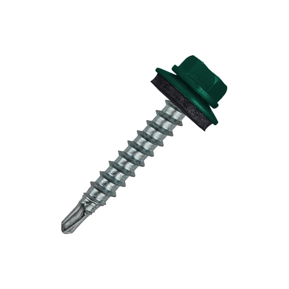 Изображение товара Саморез ADMIRAL STARS кровельный 4,8х29 RAL 6005 зеленый 100 шт