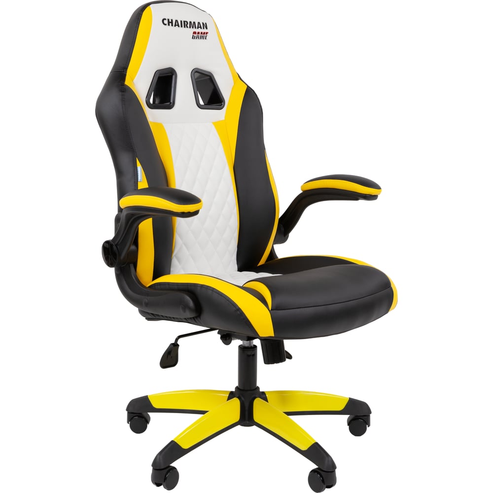 Изображение товара Офисное кресло CHAIRMAN Game 15 черное/желтое/белое