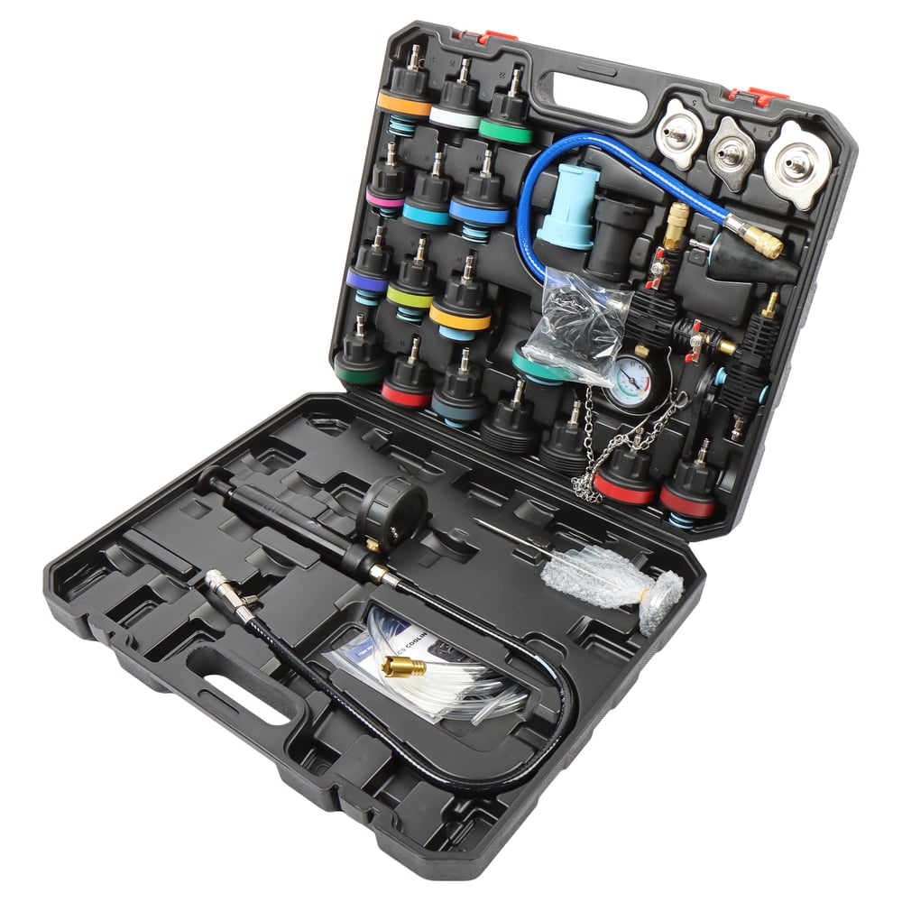 Изображение товара Набор для тестирования герметичности системы охлаждения LIGE 28 предметов в кейсе LG-14407